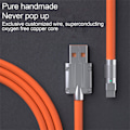 Pikkukuva 3 / 4: 120W 6A Supernopea lataus Type-C -neste silikonikaapeli Nopea US Orange For TypeC 1m Orange For TypeC 1m