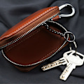 Miniatyrbillede 5 af 9: Bilnøgle Etui PU Læder Nøgle Organizer Black