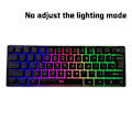 Pikkukuva 1 / 5: 61-näppäiminen RGB-peli, mekaaninen tuntuma, langallinen kalvomembraaniknäppäimistö E-Spo A8