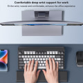 Miniatyrbild 4 av 8: Hagibis tangentbord handledsstöd dyna ergonomisk mjukt memory foam stöd svart OneSize Black OneSize