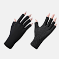 Miniatyrbild 1 av 8: 1 par Anti UV-handskar UV-sköldhandske Nail Art Tool Black