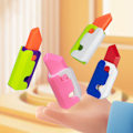 Miniatyrbilde 3 av 8: 3D-utskrift Gravity Cub Jump Liten Rädisa Morot Mini Modell Decom Grön en storlek Green one size