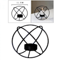 Miniatyrbilde 3 av 5: Stabil og slitesterk retro lysestake i nordisk stil Geometrisk lysestake i metall, geometrisk lysestake