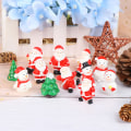 Miniatyrbillede 2 af 5: Juletræ Snemand DIY Miniature Haveindretning Julemanden M Grøn 1stk Green 1pc