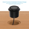 Miniatyrbillede 2 af 5: Pop-up skrivebord Indbygget hurtig trådløs oplader med USB-port