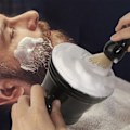 Miniatyrbilde 3 av 4: Barberrengjøringssåpekopp for Razor Mans plastrakskål Svart