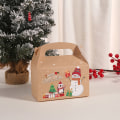 Miniatyrbilde 8 av 8: 4 stk Kakeboksform God Jul Godisbokser Poser Jul C one size C one size