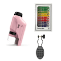 Miniatyrbillede 2 af 5: Håndholdt Mikroskop Sæt Lab LED-lys 60X-120X - Perfekt Pink Beslag & Prøve