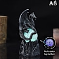 Miniatyrbilde 1 av 8: Fargeskiftende lavaharpiks base drage statue luminescerende hellig Dr A8 onesize A8 onesize