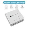 Miniatyrbillede 11 af 11: 2V/24V Auto Parameter Justerbar Dobbelt USB Port Solpanel Batteriopladning 60A