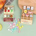 Pikkukuva 4 / 8: 1Pack Cartoon Kid Cake Frukt Tandpetare Bento Lunchtillbehör A3 one size A3 one size