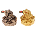 Miniatyrbilde 6 av 8: Ren kobber frosk funnet cikade frosk frosk statuer dyr messing han bronse one size Bronze one size