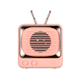Pikkukuva 1 / 5: Suloinen mini kannettava Bluetooth-kaiutin (vaaleanpunainen)