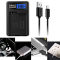 Miniatyrbilde 2 av 11: EN-EL15 LCD Enkeltlader Batterilader for Nikon D500 D600 D610 D7000 D7100 D7200 D800E D810A Kamera Dock