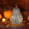 Miniatyrbild 3 av 3: Glänsande glaspumpalampa för halloween - gratis frakt