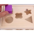 Miniatyrbilde 5 av 5: Trekk-leketøy i tre, kube, motorisk leketøy, fargerik, tre DXGHC