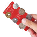 Miniatyrbilde 1 av 6: Myntsamling Plånbok Organizer Hållare För Bil Mynt Chan Röd ONESIZE Red ONESIZE