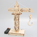 Miniatyrbilde 2 av 5: Fjernstyrt tårnkran DIY-modell Vitenskapseksperiment