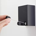 Miniatyrbillede 1 af 4: Utrækkelig vægmonteret tøjstativ, tørrestativ til vask, balkontørrestativ, sort