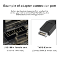 Miniatyrbild 5 av 5: USB Front Panel Adapter Typ-E till USB 3.0 19PIN Adapter Vertica svart one size