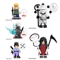 Miniatyrbild 1 av 6: 5st Narutos Blocks Byggklossar Madara Zetsu Might Guy Sasu vit one size white one size