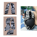 Miniatyrbillede 2 af 11: Lizard Mouse Skin Anti-slip Tape Mouse Skates Side Stickers til Logitech G502 Hero Mouse Fugttransporterende Forsnittet null - 7