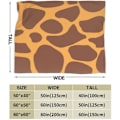 Miniatyrbillede 3 af 5: Rolig Giraf Print Fleece Tæppe Let Blød Hyggelig Sovesofa Stue Alle Sæsoner-o258 50x40in 125x100cm