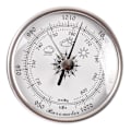 Miniatyrbild 1 av 9: Väggmonterad Termometer Hygrometer Barometer Inomhus Hushålls Termometer för Hem Vägg Rum Inkubator för Tank Silver - 3