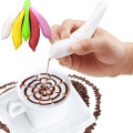 Pikkukuva 2 / 5: Sähköiset kahvitussit Latte Art -kynät Kahvikakku Maustekynien Kakunkoristelukynät Kahvinveistokynät Leivontatyökalut vihreä