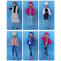 Miniatyrbild 5 av 5: 13 set Barbie dockkläder, passar 30 cm Barbie dockor, trendiga kläder, tröjor, jackor