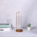 Miniatyrbillede 5 af 5: Røgelsesholder til pind messing op og ned røgelsesbrænder glas askeopsamler null - C