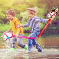 Miniatyrbilde 7 av 7: 4 deler Oppblåsbar Hest Kjeppe Ballong Rød 2stk Red 2pcs