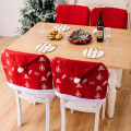 Miniatyrbilde 3 av 5: Jule Stretch Stolovertrekk Slipcovers Non-Woven Party Setetrekk