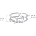 Miniatyrbillede 2 af 5: Til min datter Fidget Ring, til min datter sommerfuglring, datter gave fra mor Angst ringe
