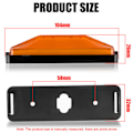 Miniatyrbillede 2 af 5: 2x Rød/Amber 28 LED Blinklys Baglygte Sidemarkering Lys til Lastbil Trailer