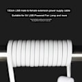 Miniatyrbillede 8 af 10: 12V~24V til 5V 3A Mini USB strøm 3-trådet bilopladerkabel null - Lige hoved