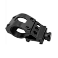 Miniatyrbillede 4 af 8: 25,4 mm/30 mm lommelygte diagonal arm montering aluminiumlegering Flas Black 30mm Black 30mm