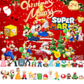 Miniatyrbild 2 av 2: Super Mario Kids Julkalender 2023, 24 överraskande julklappar med Mario Toys färgglada