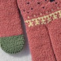 Miniatyrbild 8 av 8: Män Kvinnor Jul Hjort Printed Varm Höst Vinter Full Finger red OneSize red OneSize