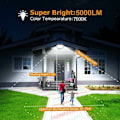 Miniatyrbillede 3 af 5: 50W Udendørs LED Floodlight med Bevægelsessensor - IP66 Vandtæt 5000LM