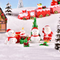 Pikkukuva 3 / 5: Joulukuusi Lumimies DIY Miniatyyri Puutarhan Sisustus Joulupukki M Punainen 1kpl Red 1pc