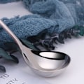 Miniatyrbild 4 av 5: 2 delar slev rostfritt stål Silver soppskedar 7,8 tum liten slev för sås Såsslev för sås Båtserveringsskedar Diskmaskinssäker metallslev