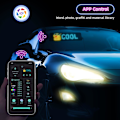 Miniatyrbild 4 av 5: LED-skylt för rullande reklam, flexibel USB 5V LED-bilskylt med APP-kontroll, DIY-design av text, mönster, animationer (13,5''x4'')