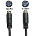Miniatyrbillede 2 af 4: Mini Din 9-polet han til 9-polet han o Indgangskabel 1m 2m 3m Compat Sort 3M Black 3M
