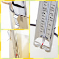 Miniatyrbilde 3 av 3: Godtermometer i rustfritt stål for fritering av matlaging med hengekrok og tilberedning med gryteklemme gr?