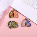 Miniatyrbild 10 av 11: 1 Paket Falska Flätor Dreadlock Syntetiskt Hårförlängning Virkning Twist Ren Färg Guld