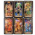 Miniatyrbillede 2 af 5: The Gilded Tarot Kortdækket Spil Legetøj Divination Oracles Vejledning