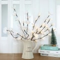 Miniatyrbillede 2 af 5: Simulering Orchid Branch Light Led Upplysta Blommor Branch Led Desktop Vas Blomgren Branch Lampa Premium Vattentät Blomform Ljus Branch St-4 hvid