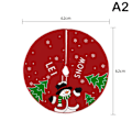 Pikkukuva 1 / 8: Joulukuusen hame Tecknad Santa Claus Lumimies Joulukuusen hame A2 yksi koko A2 one size