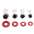 Miniatyrbillede 5 af 5: 20 stk. 16/18/20/24mm Glitter Sikkerhedsøjne Runde Plast BLÅ 16MM